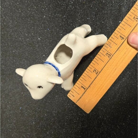 VTG Occupied Japan Lamb Calf mini planter toothpick holder Adorable ceramic - Picture 9 of 12